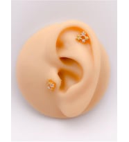 Lexroo Taşlı Yıldız Kümesi Kıkırdak Helix Tragus Piercing(1adet)