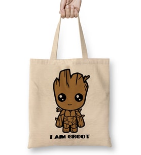 Marvel - Groot 2 ı Am Groot Bez Çanta Uzun Saplı