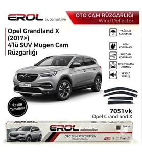 OPEL GRANDLAND X (2017>) 4'LÜ SUV MUGEN CAM RÜZGARLIĞI