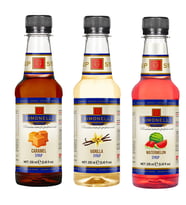Simonelli 3'lü Şurup Seti (Karamel + Vanilya + Karpuz) Kahve Ve Kokteyl Şurubu 3x250ml