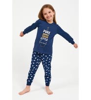 Roly Poly 2995 Pure Love Little Sweet Koyu İndigo Kız Çocuk Uzun Kol Pijama Takım