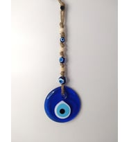Cam Nazar Kötü Göz Kovucu Hand Made Ağaç Duvar Dekorasyonu Hasır Nazarlık Duvar Ağaç Ev Süsü