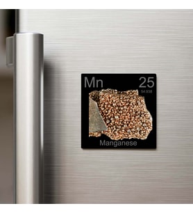 Manganese (Manganez) Elementi – Buzdolap Magneti – 9x9 cm