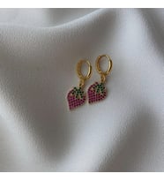 Çilek Zircon Küpe