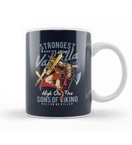 Strongest Warrior Viking Valhalla Kupa Bardak Porselen