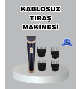 Mey İthalat® Çelik Bıçaklı Unisex Şarjlı Tıraş Makinesi – Sessiz Motor, Kablosuz ve Ayarlanabilir
