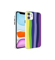 Apple iPhone 11 Uyumlu Kılıf Kamera Korumalı Renkli Temperli Zore X-Cam Kapak (Model 3)