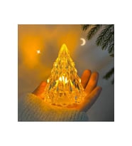 Yılbaşı Atmosfer Işığı, LED Başucu Gece Lambası, Süsleme, 6x4cm (Krem)
