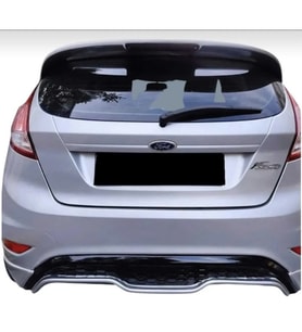 Ford Fiesta Mk6 ST Difüzör Parlak Siyah Plastik Arka Difizör