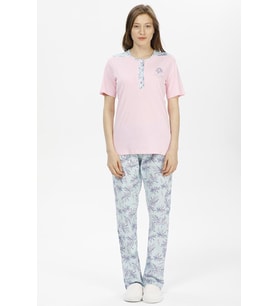 Pijadore 1214 Kadın Kısa Kollu Pijama Takımı