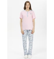 Pijadore 1214 Kadın Kısa Kollu Pijama Takımı