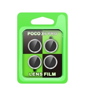 Xiaomi Poco X6 Pro Raze Metal Kamera Lens - Gümüş
