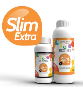 Resinin Slim Extra 1500 Gr A+B Ekstra Sararma Dirençli Ultra Şeffaf Epoksi Reçine
