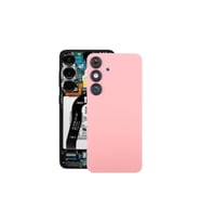 Samsung S25+ Plus Arka Kapak - Arka Pil Batarya Kapağı Kamera Lensli - SM-S936B Uyumlu (Pembe)