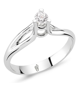 0.30 Ct Tektaş Pırlanta Yüzük  RM30058 (Çok Renkli)