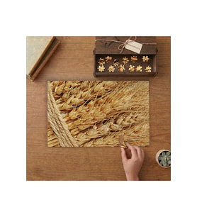 Buğdaylar Tasarımı 240 parça Ahşap Puzzle Ahşap Kutuda MP11023