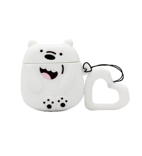 E2M AIRPODS 1-2 KILIF BARE BEAR BEYAZ
