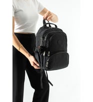 Ultra Hafif Çok Cepli Orta Boy Sırt Çantası Siyah Model: (571-4H)