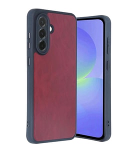 Samsung Galaxy A35 5g Kılıf Aras Deri Kapak - Bordo