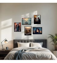 Sevgililer Günü'ne Özel 5 Fotoğraflı Çerçeve Görünümlü Tablo – Anılarınız Sonsuza Dek Yanınızda!