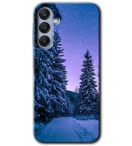 Galaxy A25 Kılıf HD Desen Baskılı Kılıf - Kış Manzarası