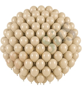 Deniz Kumu Renk Lateks Retro Balon (30 cm) - 100 Adet