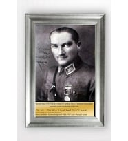Gümüş Çerçeveli Atatürk Tablo a899