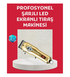 Mey İthalat® 1800 mAh Bataryalı Uzun Kullanım Süreli Şarjlı Tıraş Makinesi