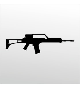 Folyo Sticker RIFLE 7.62 MM 100cm Uzunluk (Karışık)