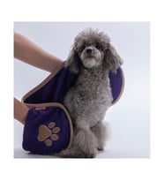 Pawstar Kedi Köpek Banyo Kurulama Elcikli Havlu Mor 23x78cm %100 Pamuk