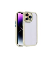 Apple iPhone 14 Pro Max Uyumlu Kılıf Kamera Korumalı Renkli Kenar ve Çerçeve Tasarımlı Zore Vitamin Kapak (Açık Yeşil)