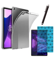 Samsung Galaxy Tab S6 Lite SM P610 Uyumlu Şeffaf Kılıf Cam Kalem Set