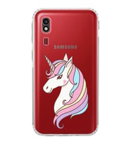 Samsung Galaxy A2 Core  Kamera Korumalı  Kapak Unicorn Tasarımlı  Şeffaf Kılıf