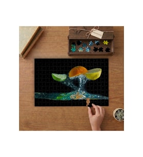 Meyveler Tasarımı 240 parça Ahşap Puzzle Ahşap Kutuda MP01830