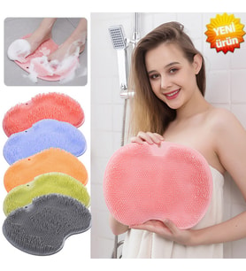 Yeni Model Banyo Masaj Lifi Sırt Ve Ayak Için Banyo Masaj Paspası Vantuzlu Masaj Kesesi Banyo Fırça Yeni Model Lif