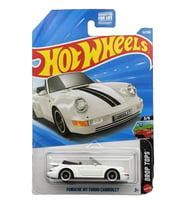 Hot Wheels - Porsche 911 Turbo Cabriolet - Beyaz (1/64) Yurt Dışı Uzun Kartonet - JJJ22