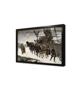 Karl ın Eve Götürülmesi Çerçeveli Cam Tablo