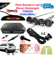 Park Sensörü Göstergeli Led Ekranlı Türkçe Konuşmalı Siyah