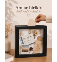 25x25 Derin Anı Çerçevesi, Gül Kutusu, İsteme Çiçeği Çerçevesi