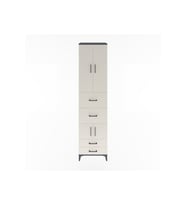 Hyperion Dolap 4 Raflı 4 Çekmeceli 4 Kapaklı 60x44x243 Antrasit-Aytaşı