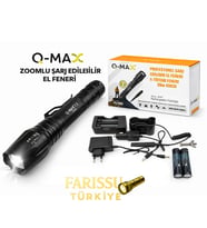 Profesyonel 20W 3000 Lümen Zoomlu Şarj Edilebilir El ve Tüfek Feneri Seti - 3000 Metre Menzilli