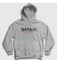 Presmono Unisex Gri Bankai Anime Bleach Kapüşonlu Sweatshirt 127157tt (Gri)
