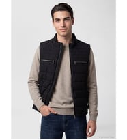 LCWAIKIKI Classic Siyah Regular Fit Dik Yaka Erkek Şişme Yelek