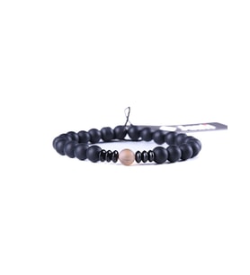 JTAW23DOB1187 AKİK HEMATİT ONYX DOĞALTAŞ BİLEKLİK