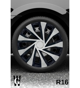 Lancia  16 İnç Jant Kapağı (4 ADET) Siyah Gri C124