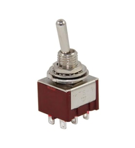 Ayt IC-144A Ø6 mm On On Toggle Switch Buton MTS-202 13 x 31.6 Mm