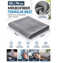 Havlu Mikrofiber 50*70 Temizlik Bezi
