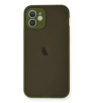 iPhone 12 Mini Kılıf Montreal Silikon Kapak - Açık Yeşil