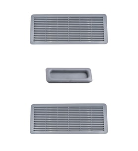 Mercedes C Sınıf (W202-W203)  için Sunroof Güneşlik El Tutamağı ve Izgara Seti -Gri