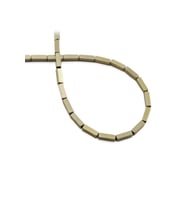 Hematit Taşı 2x8mm- Parlak Antik Sarı Doğal Taş Dizi